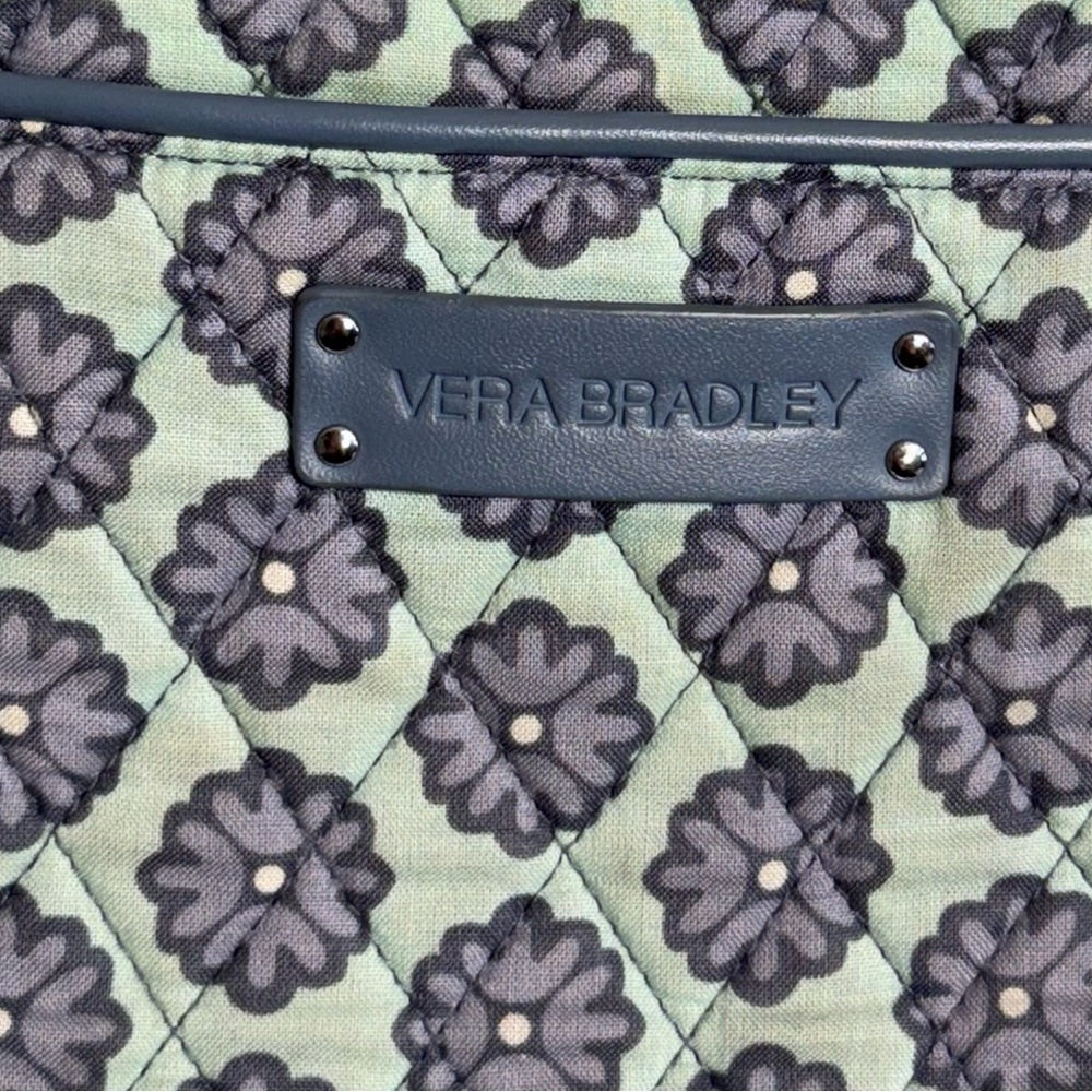 Vera Bradley Blue And Green Floral Tote - Picture 2 of 16